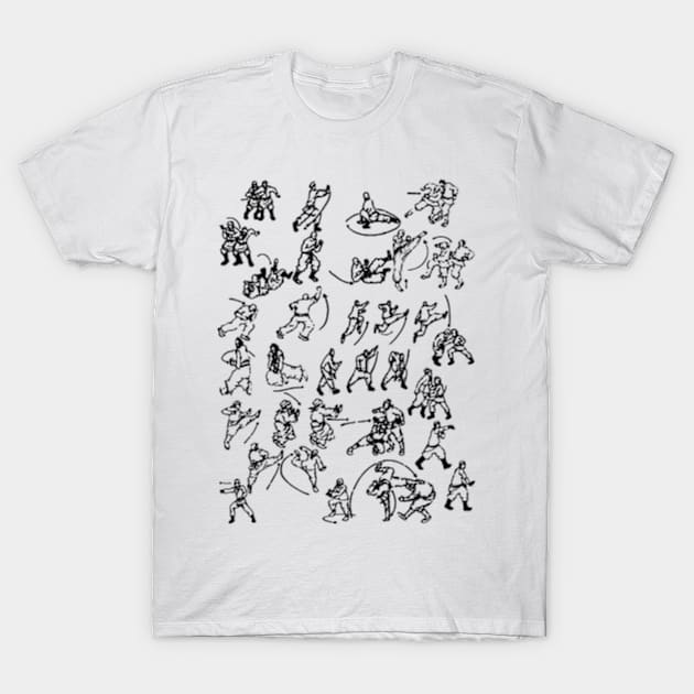 Shenmue - Move Scroll Collage T-Shirt by Gekidami